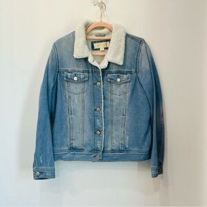 Tilly’s Jade & Ivory Sherpa Denim / Jean Jacket